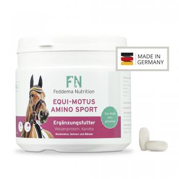 Equi Motus Amino Sport - Pferde-Ergänzungsfutter für Muskeln und Energiehaushalt mit hochdosierten Aminosäuren
