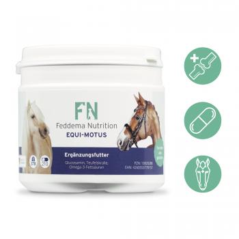 2 x Equi Motus - Pferde-Ergänzungsfutter für Knorpel und Gelenke mit Glucosamin, Teufelskralle und Omega-3 Fettsäuren