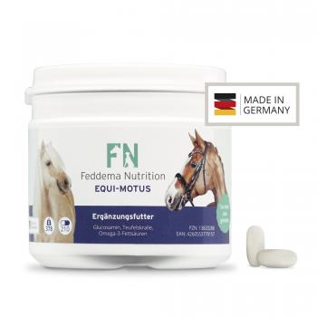 Equi Motus - Pferde-Ergänzungsfutter für Knorpel und Gelenke mit Glucosamin, Teufelskralle und Omega-3 Fettsäuren